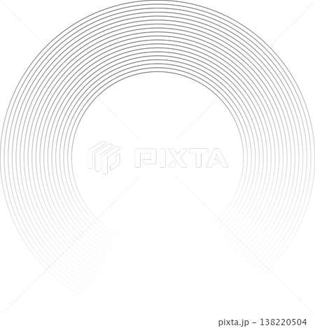 Circle lines gradient. Creative design 138220504