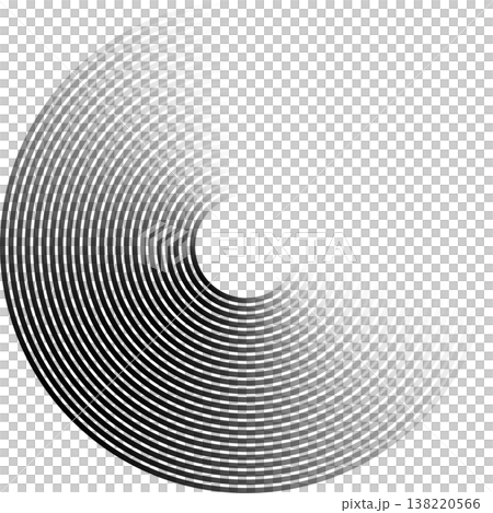 Circle lines gradient. Creative design 138220566