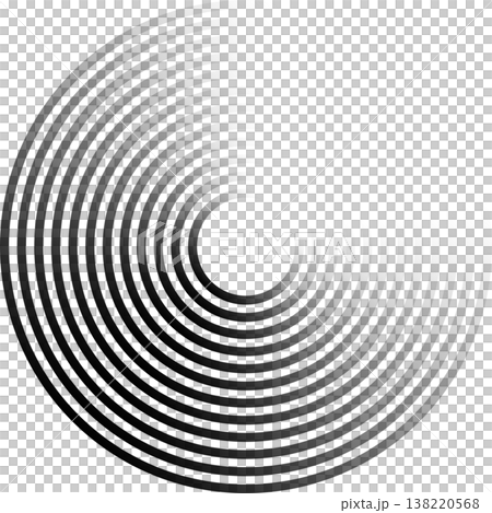 Circle lines gradient. Creative design 138220568
