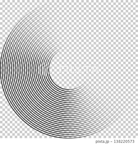 Circle lines gradient. Creative design 138220573