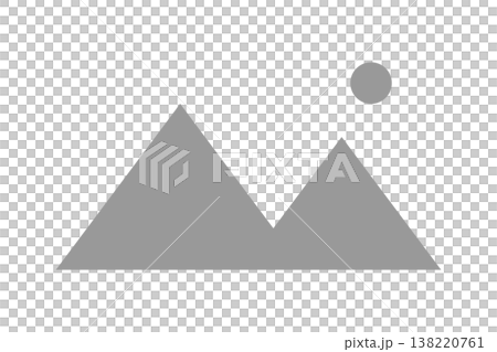 Mountain and Sun Photo Icon NO IMAGE Dummy Material Mountain and Sun Photo Icon NO IMAGE Dummy Material 138220761