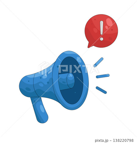 Illustration of sound alert 138220798