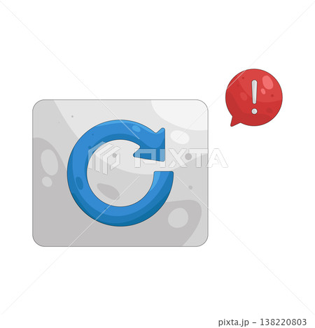 Illustration of refresh alert 138220803
