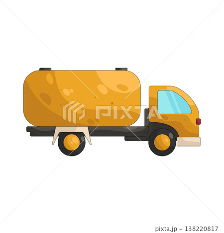 Illustration of oil truck 138220817