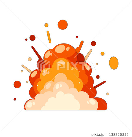 Illustration of explosion  138220833