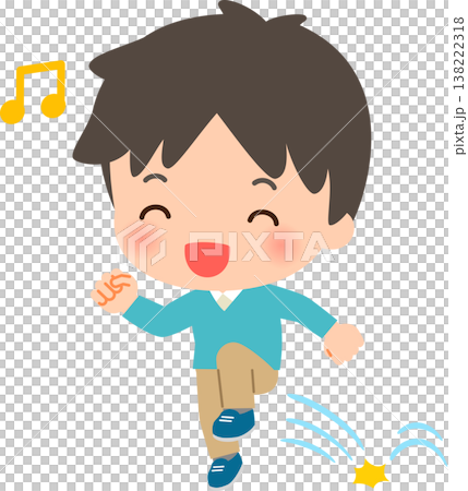 young man skipping young man skipping 138222318