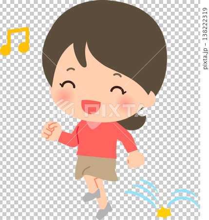 一個年輕女子跳過 138222319