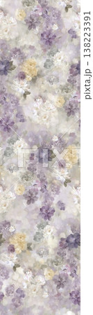 Collection of delicate vintage floral seamless patterns with soft muted pastel and neutral tones Collection of delicate vintage floral seamless patterns with soft muted pastel and neutral tones 138223391