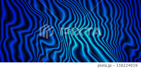 Blue Abstract Distorted Wavy Lines Background Blue Abstract Distorted Wavy Lines Background 138224019