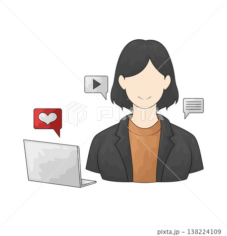 Illustration of Influencer 138224109