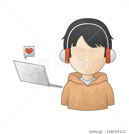 Illustration of Content Creator Illustration of Content Creator 138224122