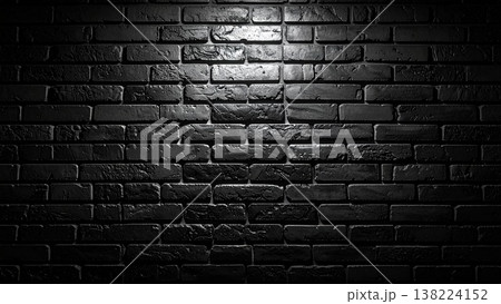 不気味なレンガのイメージ 背景素材 16:9サイズ AI生成素材 138224152