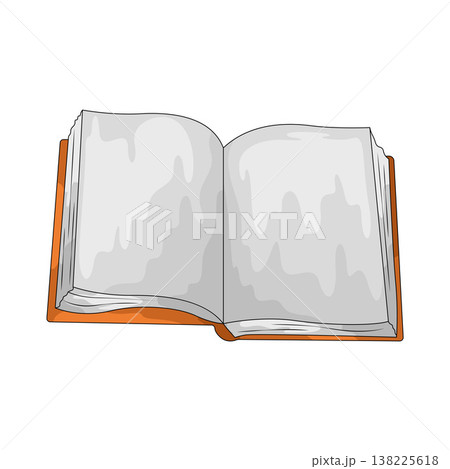 Illustration of Open Book Illustration of Open Book 138225618