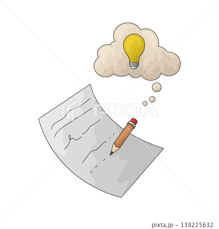 Illustration of Copywriting Idea Illustration of Copywriting Idea 138225632