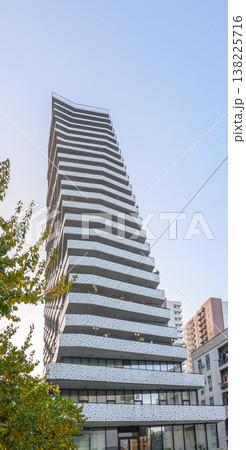 High-Rise Residential Building with Characteristic Balconies in Saburtalo, Tbilisi High-Rise Residential Building with Characteristic Balconies in Saburtalo, Tbilisi 138225716