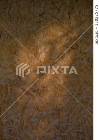Textured Background of OSB Wood Chipboard Textured Background of OSB Wood Chipboard 138225775