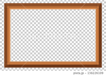 Illustration of a wooden photo frame Illustration of a wooden photo frame 138226109