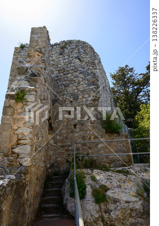 Ancient Window View from Inside St Hilarion Castle 138226337