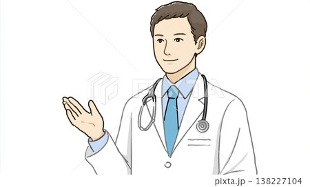 案内する男性の医師 138227104