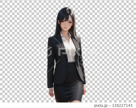 スーツ姿の日本人女性 138227143