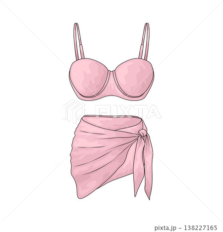Illustration of Bikini Illustration of Bikini 138227165