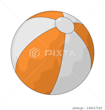 Illustration of Beach Ball Illustration of Beach Ball 138227181