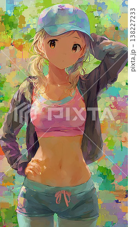 トレーニングする女性 138227233