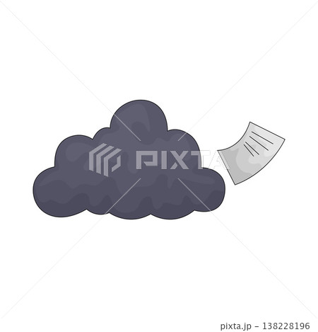 Illustration of Black Cloud 138228196