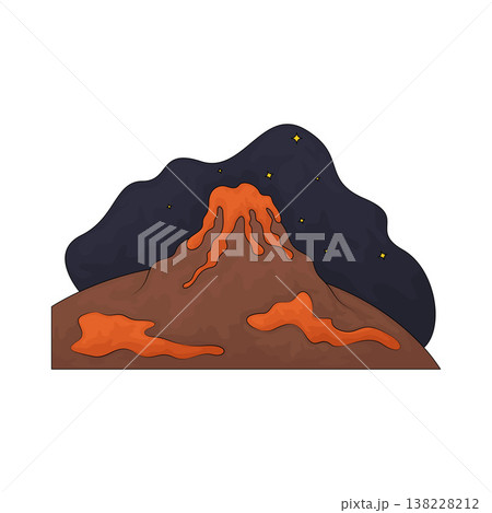 Illustration of Volcano Illustration of Volcano 138228212