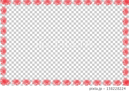 Black frame with leaves and red flowers by sides Black frame with leaves and red flowers by sides 138228224