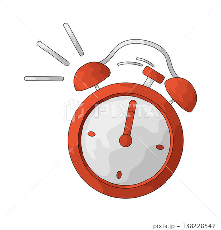Illustration of Alarm Ringing Illustration of Alarm Ringing 138228547