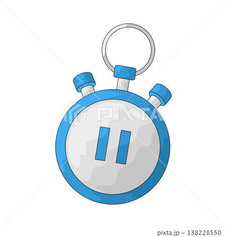Illustration of Stopwatch Paused Illustration of Stopwatch Paused 138228550