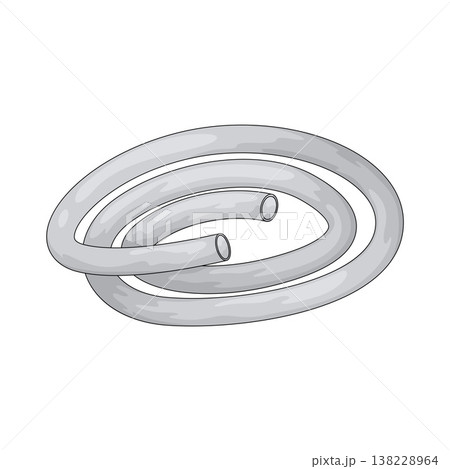 Illustration of plastic tube Illustration of plastic tube 138228964