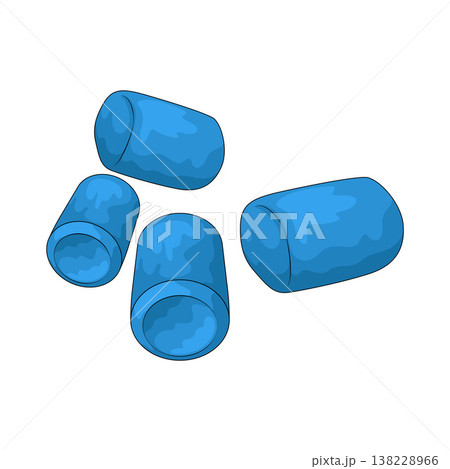 Illustration of Plastic Pellet 138228966