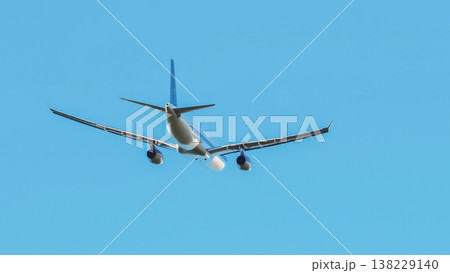 Airplane gaining altitude after taking off from the airport Airplane gaining altitude after taking off from the airport 138229140