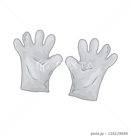 Illustration of Plastic Gloves Illustration of Plastic Gloves 138229689