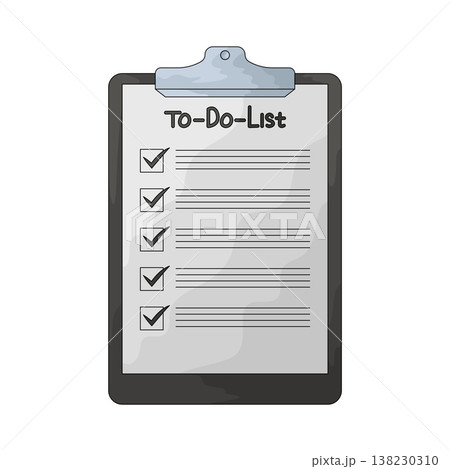 Illustration of To-Do List Illustration of To-Do List 138230310