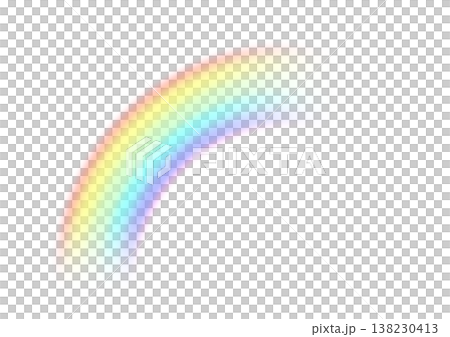 A faintly blurred, translucent rainbow effect illustration (1/4) A faintly blurred, translucent rainbow effect illustration (1/4) 138230413