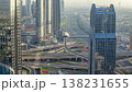 Traffic on a busy intersection on Sheikh Zayed highway aerial timelapse 138231655