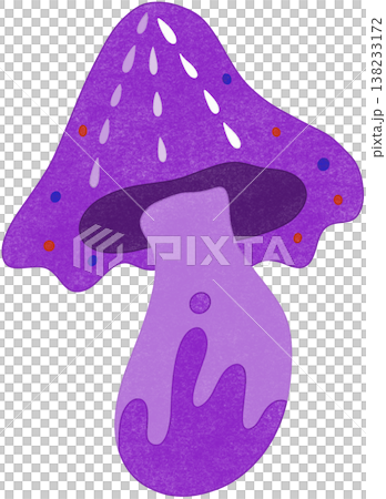 purple magic mushroom 138233172
