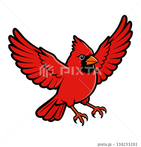 cardinal mascot logo design vector template 138233281