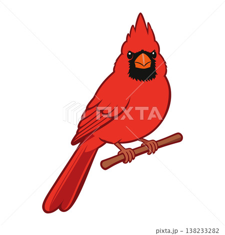 cardinal mascot logo design vector template 138233282