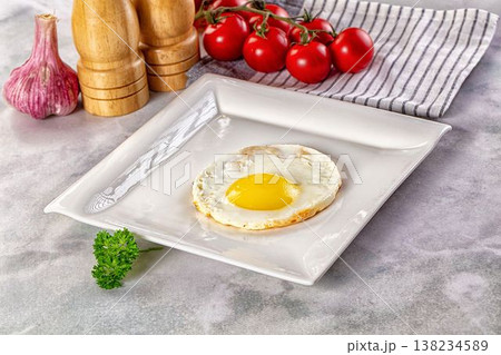 Roasted one egg for breakfast Roasted one egg for breakfast 138234589