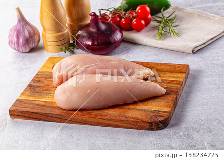 Fresh raw chicken fillet for cooking Fresh raw chicken fillet for cooking 138234725