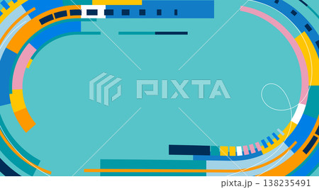 Abstract football stadium 2026 competition design. Geometric soccer field background for World Cup Abstract football stadium 2026 competition design. Geometric soccer field background for World Cup 138235491
