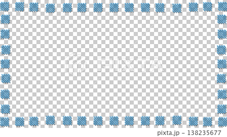 Blue silver gradient frame with chess grid by sides 138235677