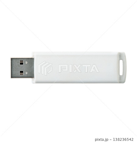 USBフラッシュメモリ 白 USBフラッシュメモリ 白 138236542