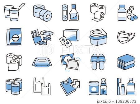 災害・防災アイコン11 Disaster Prevention icons 災害・防災アイコン11 Disaster Prevention icons 138236572