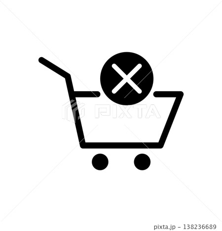 Out of Stock icon vector design templates simple and modern concept, isolated on white background 138236689