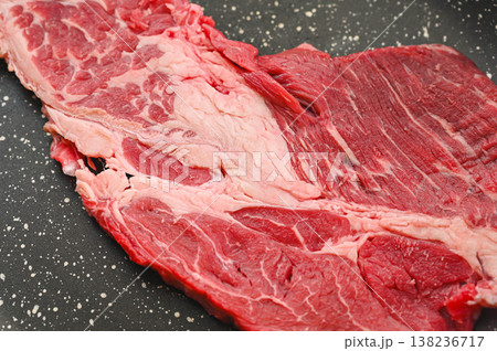 フライパンで焼く牛肩ロースステーキ用肉 フライパンで焼く牛肩ロースステーキ用肉 138236717